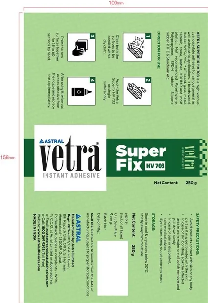 Vetra Superfix HV 702 label