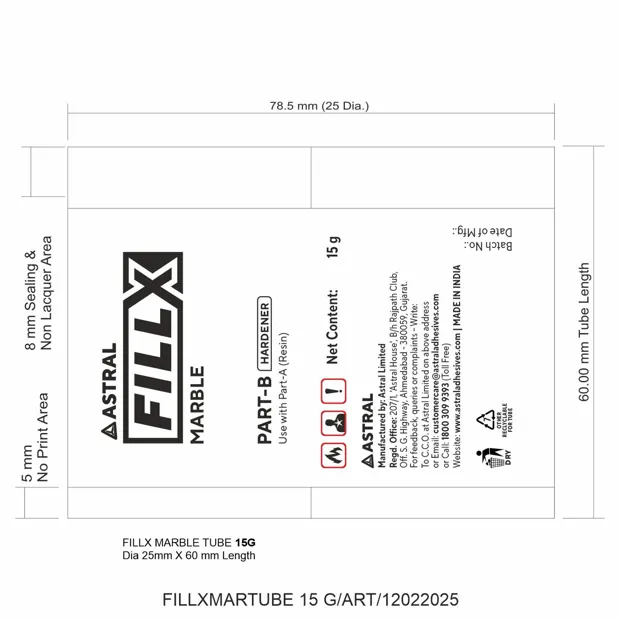 FillX Marble hardener tube