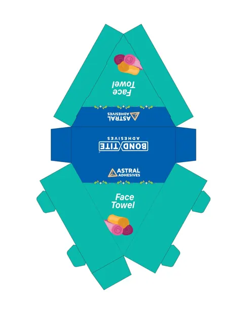 Holi kit: gift box dieline