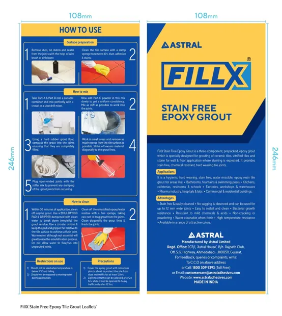 FillX how-to leaflet